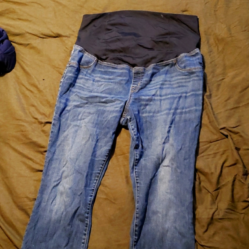 Isabel Maternity, Size 18 Bootcut, Blue Jeans